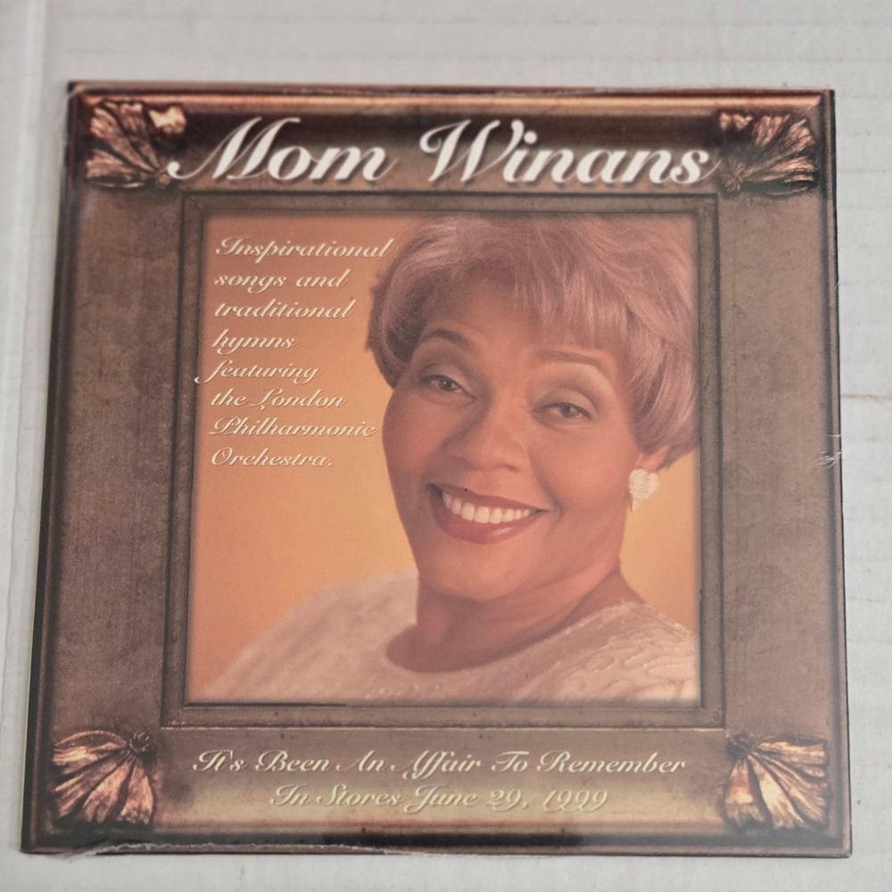 1999 Mom Winans Pop Winans Vintage Promo CD Sealed Cardboard Sleeve Gospel